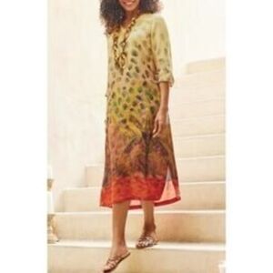 nwt SOFT SURROUNDINGS tivoli caftan dress M
